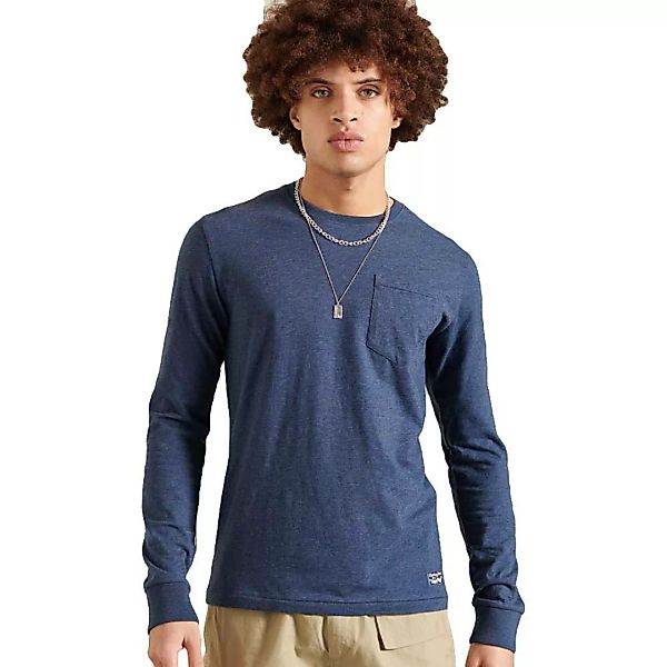 Superdry Sushi Rollers Pocket Langarm-t-shirt S Cali Washed Blue günstig online kaufen