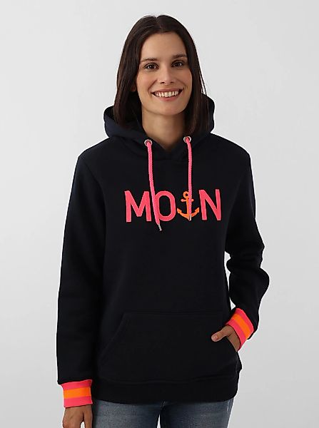 Zwillingsherz Hoodie ""Rahel"", Mit Kontrastbündchen und Fronttasche günstig online kaufen