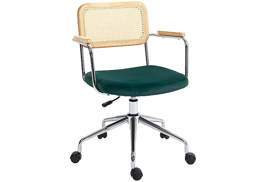 HOMCOM Bürostuhl Höhenverstellbar Drehstuhl, Computerstuhl mit Samtoptik (S günstig online kaufen