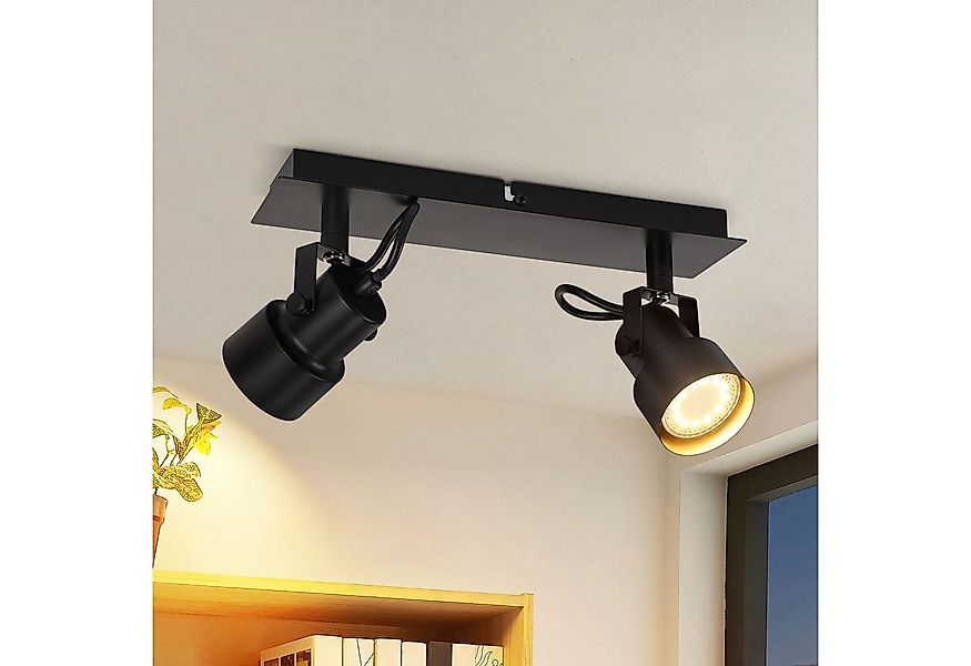 Nettlife Deckenstrahler Deckenstrahler Schwarz 350° Drehbar GU10, Drehbar, günstig online kaufen