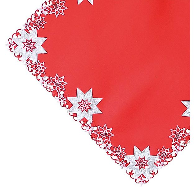 matches21 HOME & HOBBY Tischdecke Tischdecke MALIA Sterne Stick Weihnachten günstig online kaufen
