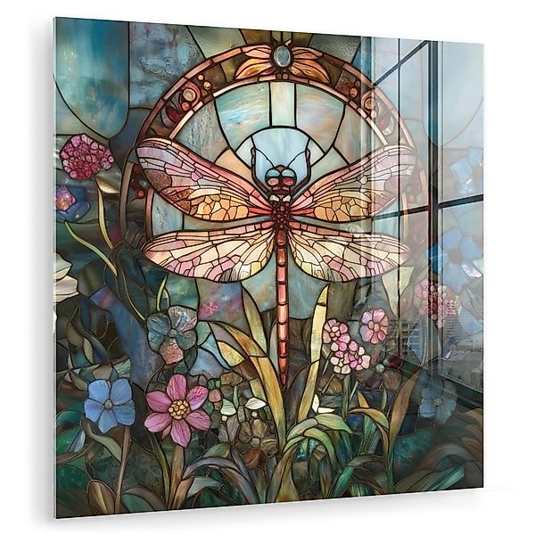 MuchoWow Acrylglasbild Libelle - Mosaik - günstig online kaufen
