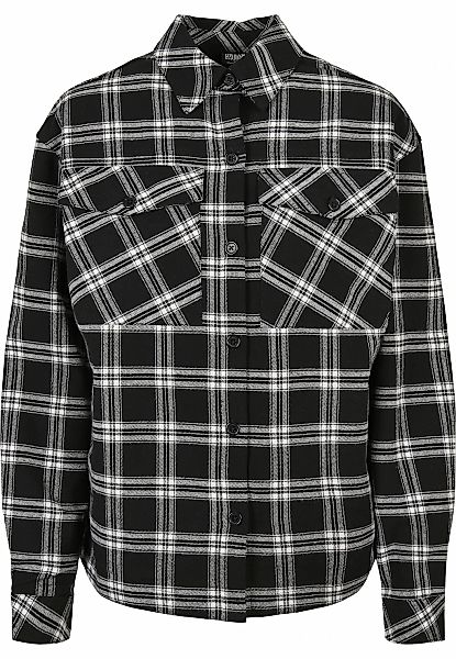 URBAN CLASSICS Kurzarmshirt "Urban Classics Damen Ladies Oversized Overshir günstig online kaufen