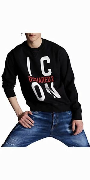 Dsquared2 Rundhalspullover Dsquared2 ICON Sweatshirt Schwarz Herren günstig online kaufen