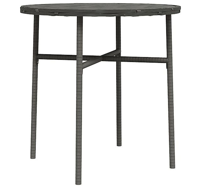 vidaXL Gartentisch Beistelltisch Grau 45 cm Poly Rattan (1-St) günstig online kaufen