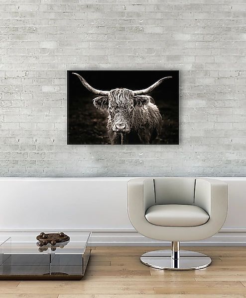 Bönninghoff Leinwandbild "Hochlandrind" Kuhbilder 1 Stk. tlg. BxH: 90x60 cm günstig online kaufen