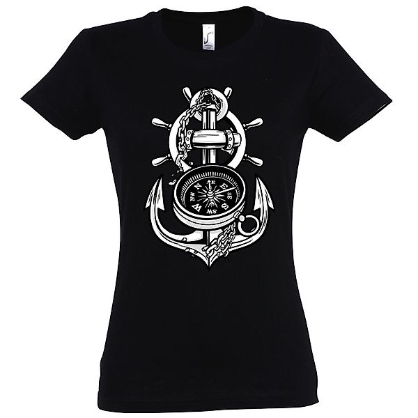 Youth Designz T-Shirt Anker Kompass Damen günstig online kaufen