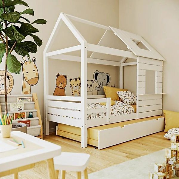 Artkid Hausbett ArtKid Roxy Hausbett inkl. Gästebett in Weiß, 90x200 cm – m günstig online kaufen