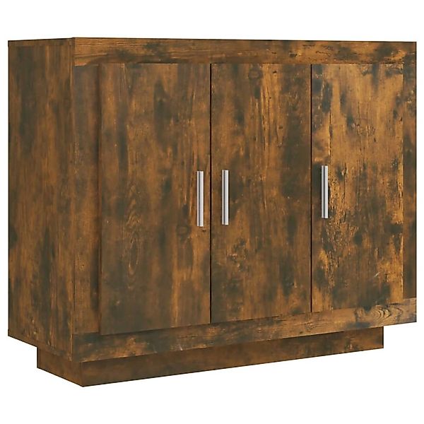 vidaXL Sideboard Räuchereiche 92x35x75 cm Holzwerkstoff 817240 günstig online kaufen