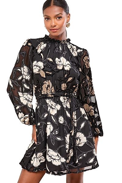 LIPSY Minikleid Lipsy tailliertes Langarm-Minikleid, Petite günstig online kaufen