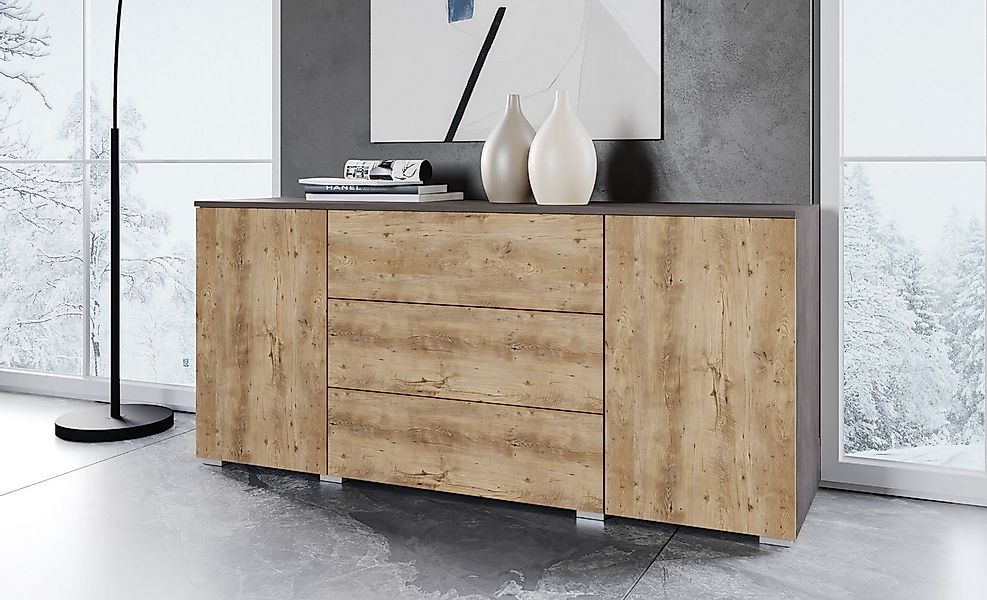 OTTO home Sideboard PARIS (1 St), Moderne 150cm breite grifflose Kommode, v günstig online kaufen