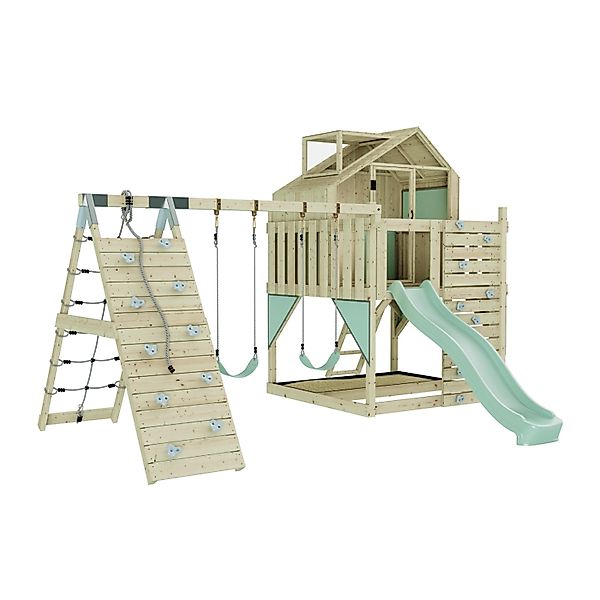 OutdoorToys Spielturm Oscar mit Kinderschaukel Mintgrün günstig online kaufen