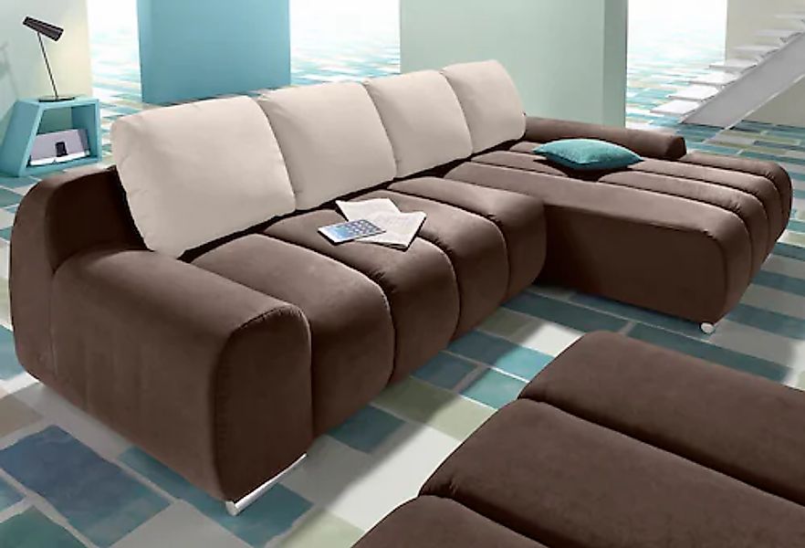 Home affaire Ecksofa »Bono L-Form« wahlweise mit Bettfunktion günstig online kaufen