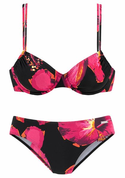 LASCANA Bügel-Bikini mit plakativem Blütenprint günstig online kaufen