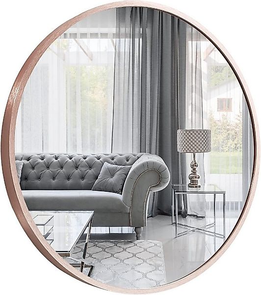 GOLD&CHROME UNIQUE DESIGN Spiegel GOLD&CHROME Wandspiegel, Rund, Badspiegel günstig online kaufen