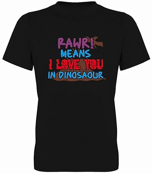 G-graphics T-Shirt RAWR! Means I love you in Dinosaour Herren T-Shirt, mit günstig online kaufen