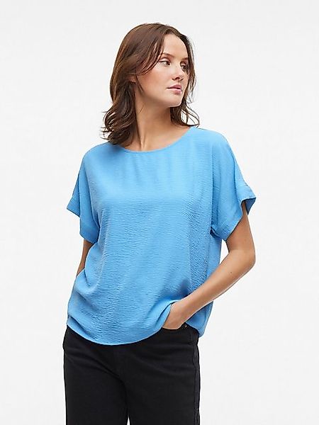 Vila T-Shirt Elegantes Kurzarm-T-Shirt mit Design 8465 in Blau-4 günstig online kaufen