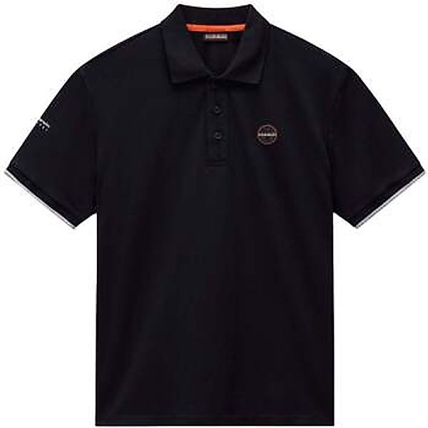 Napapijri  T-Shirts & Poloshirts E Badge Polo Shirt Black günstig online kaufen