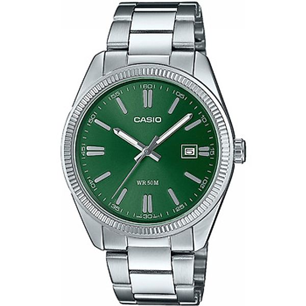 CASIO Quarzuhr Quarz Stahl/Grün günstig online kaufen