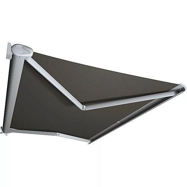 Kassettenmarkise Perform 400 x 300 cm Gestell Silber Tuch Grau günstig online kaufen