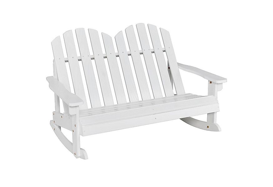 COSTWAY Gartenbank Schaukelstuhl (2-St), 2 Sitzer, aus Massicholz, bis 100k günstig online kaufen