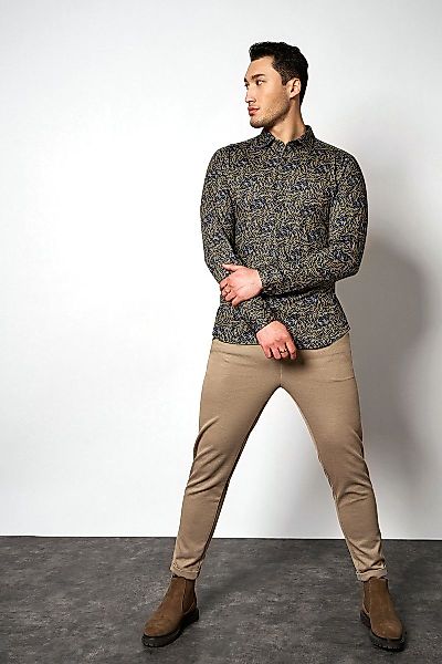 DESOTO Hemd Kent Blätter Grün - Größe 3XL günstig online kaufen
