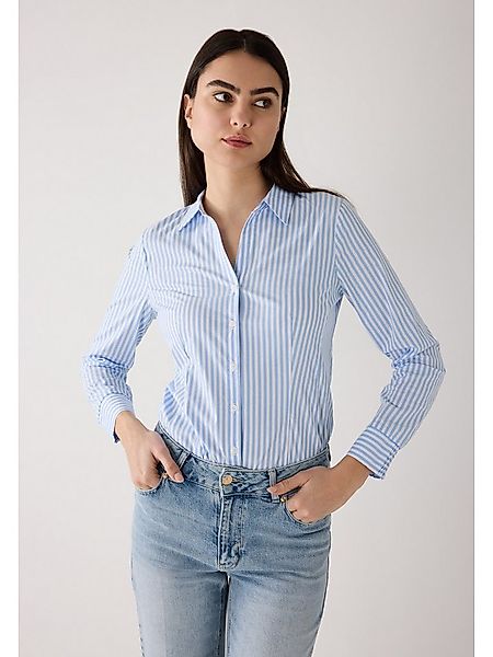 MORE&MORE Klassische Bluse gestreifte Hemdbluse günstig online kaufen