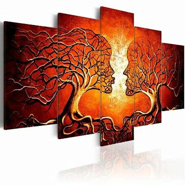artgeist Wandbild Heat of Love braun/orange Gr. 200 x 100 günstig online kaufen