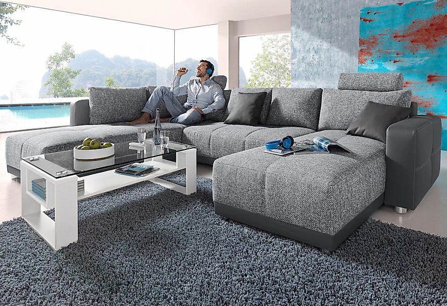 Jockenhöfer Gruppe "Orlando U-Form, B: 337 cm" mit Bettfunktion, Bettkasten günstig online kaufen