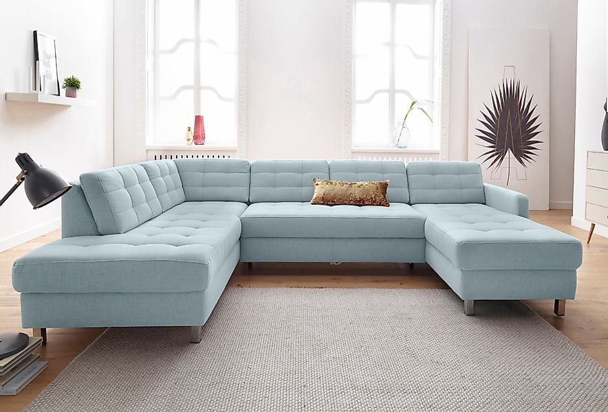 sit&more Wohnlandschaft "Picasso U-Form" wahlweise mit Bettfunktion und Bet günstig online kaufen