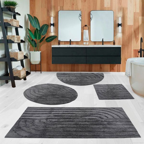 andas Badematte "Marie Streifen, Scandi, Boho, modernes Muster" Höhe 13 mm günstig online kaufen