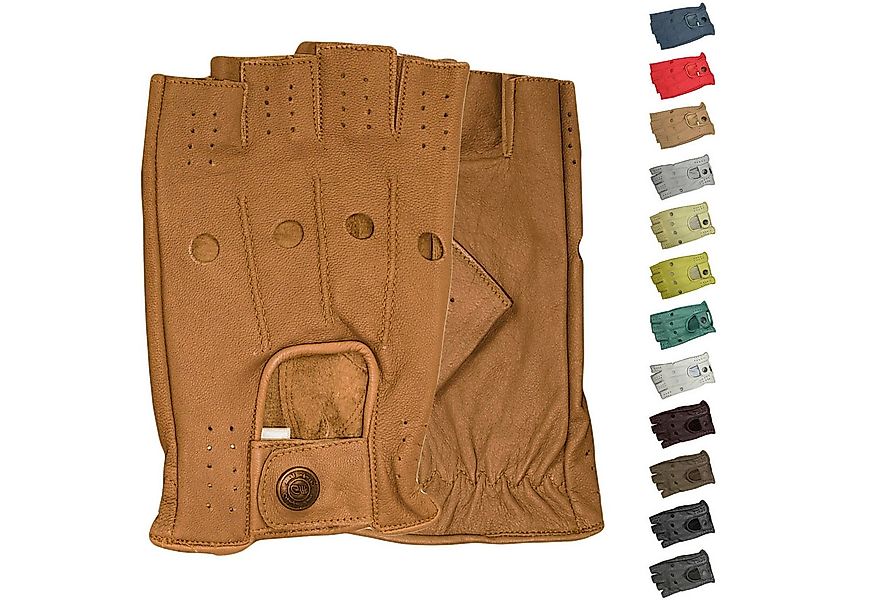 German Wear Lederhandschuhe Driving-GL3 Driving Halbfinger Fingerlose Autof günstig online kaufen