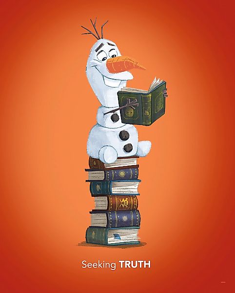 Komar Bild "Frozen Olaf Reading", Disney, (1 St.), Wandbild zur Dekoration günstig online kaufen