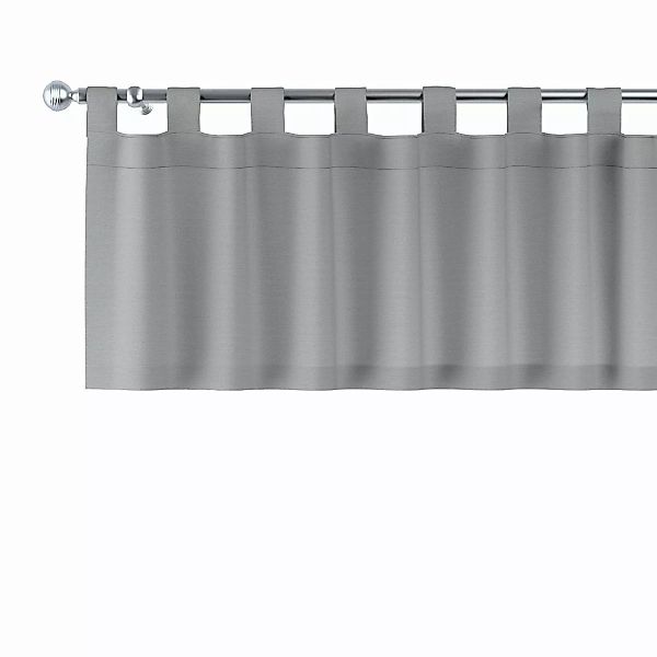 Kurzgardine mit Schlaufen, grau, 130 x 40 cm, Loneta (133-24) günstig online kaufen
