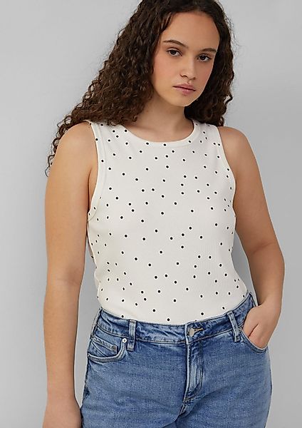 QS Muskelshirt T-Shirt Geripptes Tanktop mit günstig online kaufen