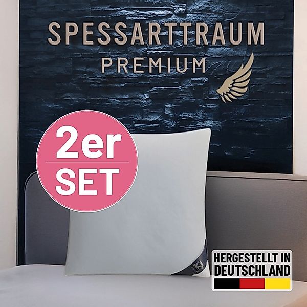SPESSARTTRAUM Gänsedaunenkopfkissen »Premium«, Füllung: 60% Gänsedaunen, 40 günstig online kaufen