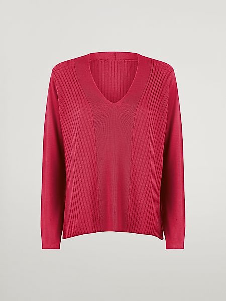 Wolford - Merino Blend Top Long Sleeves, Frau, lipstick red, Größe: M günstig online kaufen