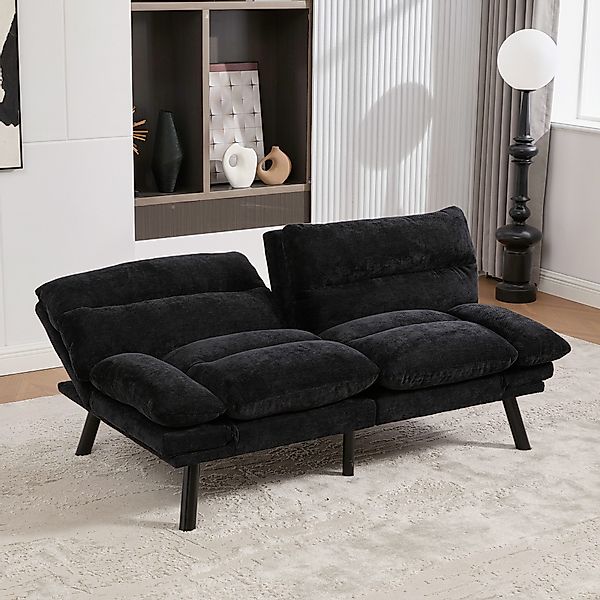 KLAM HOME Sofa Moderner Chenille-Zweisitzer mit günstig online kaufen