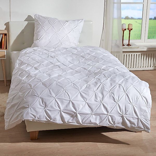 TRAUMSCHLAF Bettwäsche Pintuck, Mako Satin, 2 günstig online kaufen