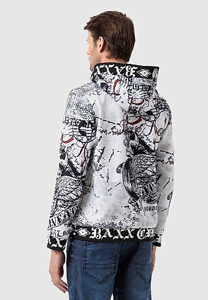 Cipo & Baxx Kapuzenpullover "Sweatshirts", (1 tlg.), mit Allover-Print günstig online kaufen
