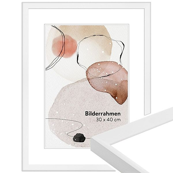 WANDStyle Bilderrahmen H080, Weiß, aus Massivholz günstig online kaufen