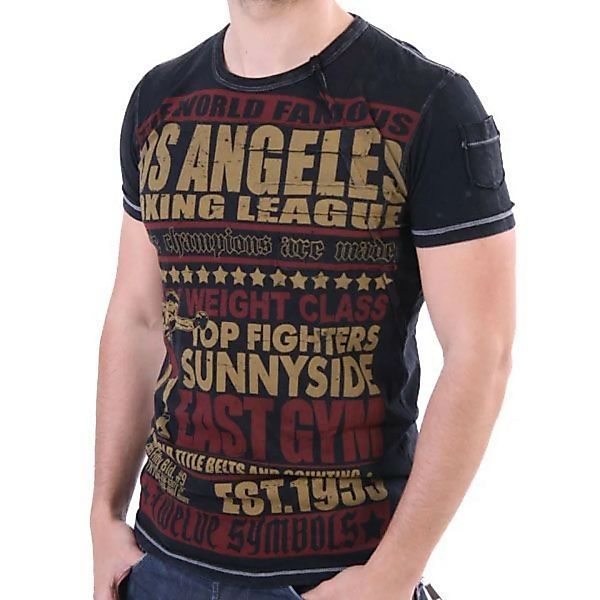 Twelve Symbols T-Shirt Men - Sunnyside East Gym - Schwarz günstig online kaufen