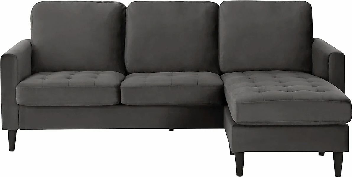 CosmoLiving by Cosmopolitan Ecksofa "Strummer, L-Form," in Veloursstoff, Ot günstig online kaufen