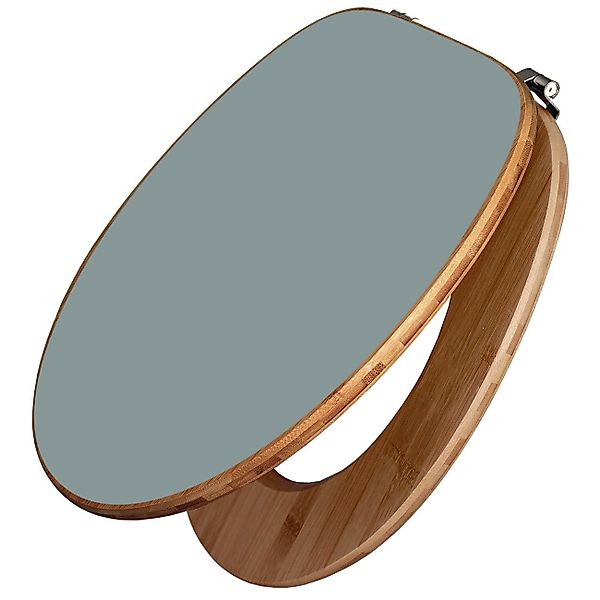 banjado WC-Sitz Bambus Motiv Grau (umweltfreundliches günstig online kaufen