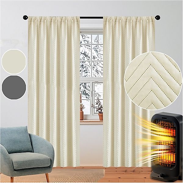 Sunicol Gardine 100% Blickdicht Wärmeisolierend Dicke günstig online kaufen