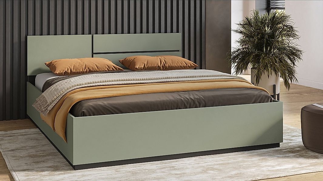 OTTO home Bett Cross, moderner Bettrahmen, Doppelbett in zwei Grössen, stab günstig online kaufen