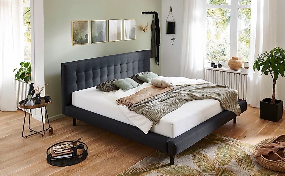 Home affaire Polsterbett "Tobjörn" Mit breitem Futon-Rahmen günstig online kaufen