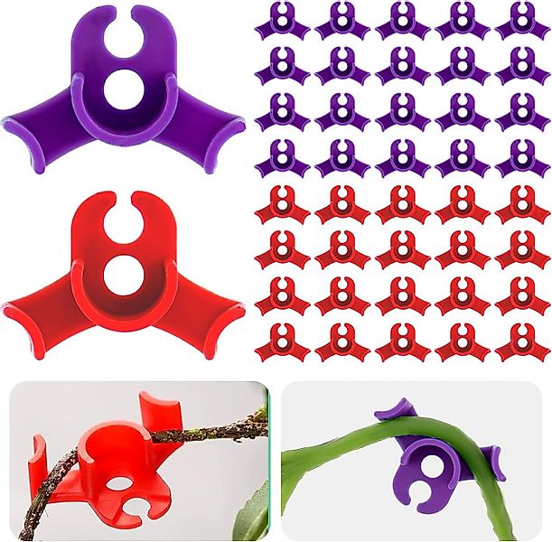 Grow Expert Gartenpflege-Set 40 Stück Pflanzenbieger Winkel Grow LST Clips günstig online kaufen