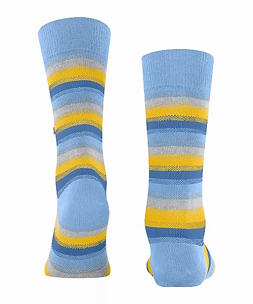 Burlington Devon Herren Socken, 40-46, Blau, Streifen, Baumwolle (Bio), 210 günstig online kaufen