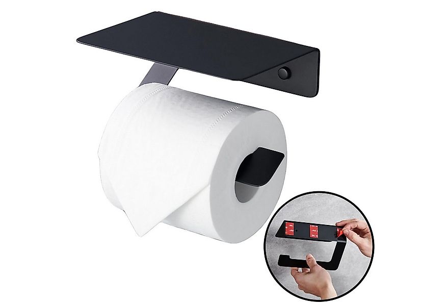 DEKAZIA Toilettenpapierhalter ohne Bohren Klopapierhalter Klorollenhalter W günstig online kaufen
